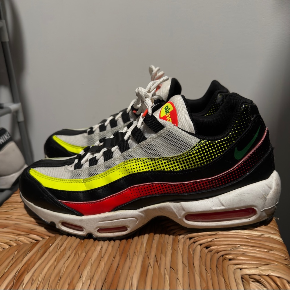 Nike Air Max 95 Sneakers - Black, Red, Yellow, Green